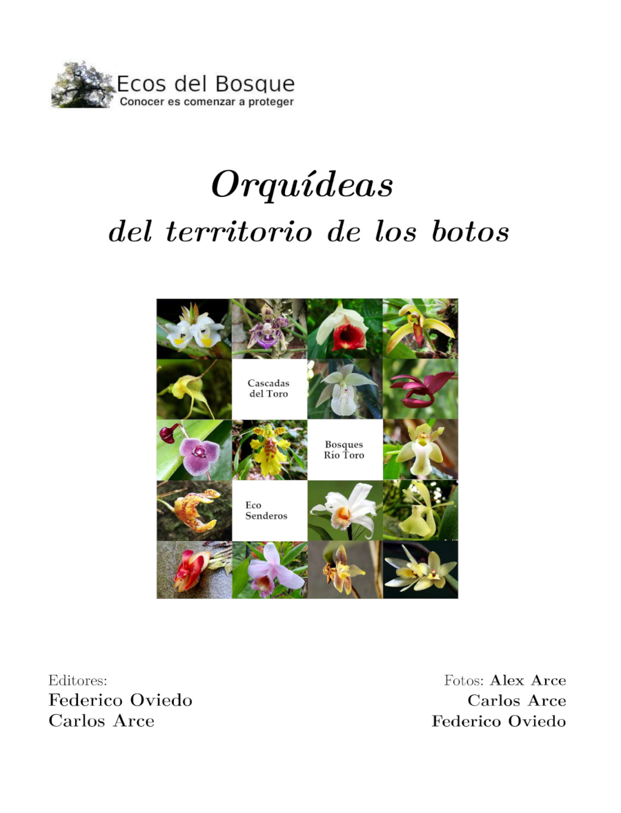 Portada del libro con un arreglo fotográfico de orquídeas Portada del libro con un arreglo fotográfico de orquídeas